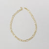 18k Figaro 3mm Bracelet 1.2g