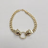 18k Panther Head Link Bracelet 8.2g