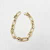 18k Sparkling Gold Link 9mm Bracelet 11.2g