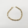 18k Greek Key Link Chain 5mm Bracelet 6.9g