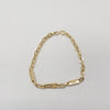 18k Classic Bar Link Bracelet 2.6g