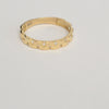 18k Block Patterned S6.5 Ring 1.6g