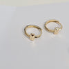 18k Elegant Hoop Earrings 2.5g