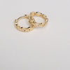 18k Chain Link Earrings 3g
