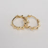 18k Golden Thorn Earrings 2.4g
