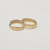 18k Braided Gold Earrings 2.3g