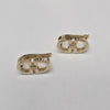 18k Double Loop Earrings 4.2g