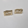 18k Layered Square Earrings 4.6g