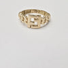 18k Interlock Chain S8 Ring 2.5g