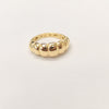 18k Golden Ribbed S7.25 Ring 3.2g