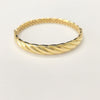 18k Twisted Gold S17 Bangle 12.9g