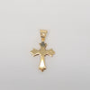 18k Flared Gold Cross  Pendant 1.7g