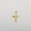 18k Double-Layer Cross Pendant 1.7g