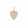 14K Pave Heart 0.23ct Diamond Pendant 1.8g
