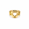 18k Disc Screw Motif S8 Ring 2.4g