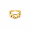 18k Cut-out Geometric S8 Ring 2.1g