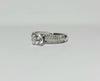 10K CRYSAL SOLITAIRE RING