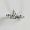 1 CT. PEAR SHAPED PAVE ENGAGEMENT RING