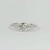18K PAVE ENGAGEMENT RING