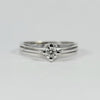 3 BAND SOLITAIRE ENGAGEMENT RING
