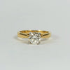 18K YELLOW GOLD SOLITAIRE ENGAGEMENT RING