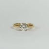 18K YELLOW GOLD SOLITAIRE ENGAGEMENT RING