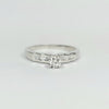 BAGUETTE PAVE ENGAGEMENT RING