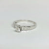 BAGUETTE PAVE ENGAGEMENT RING