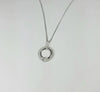 WHITE GOLD MOVING DIAMOND NECKLACE