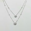 LAYERED CLUSTER DIAMOND NECKLACE