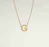 18K G INITIAL NECKLACE