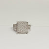 SQUARE CLUSTER ENGAGEMENT RING