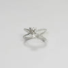 18K 1 CT. DOUBLE BAND ENGAGEGMENT RING
