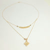 18K LAYERED FLOWER NECKLACE