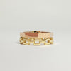 18K 2 TONE STACKED RING
