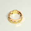 18K 2 TONE STACKED RING
