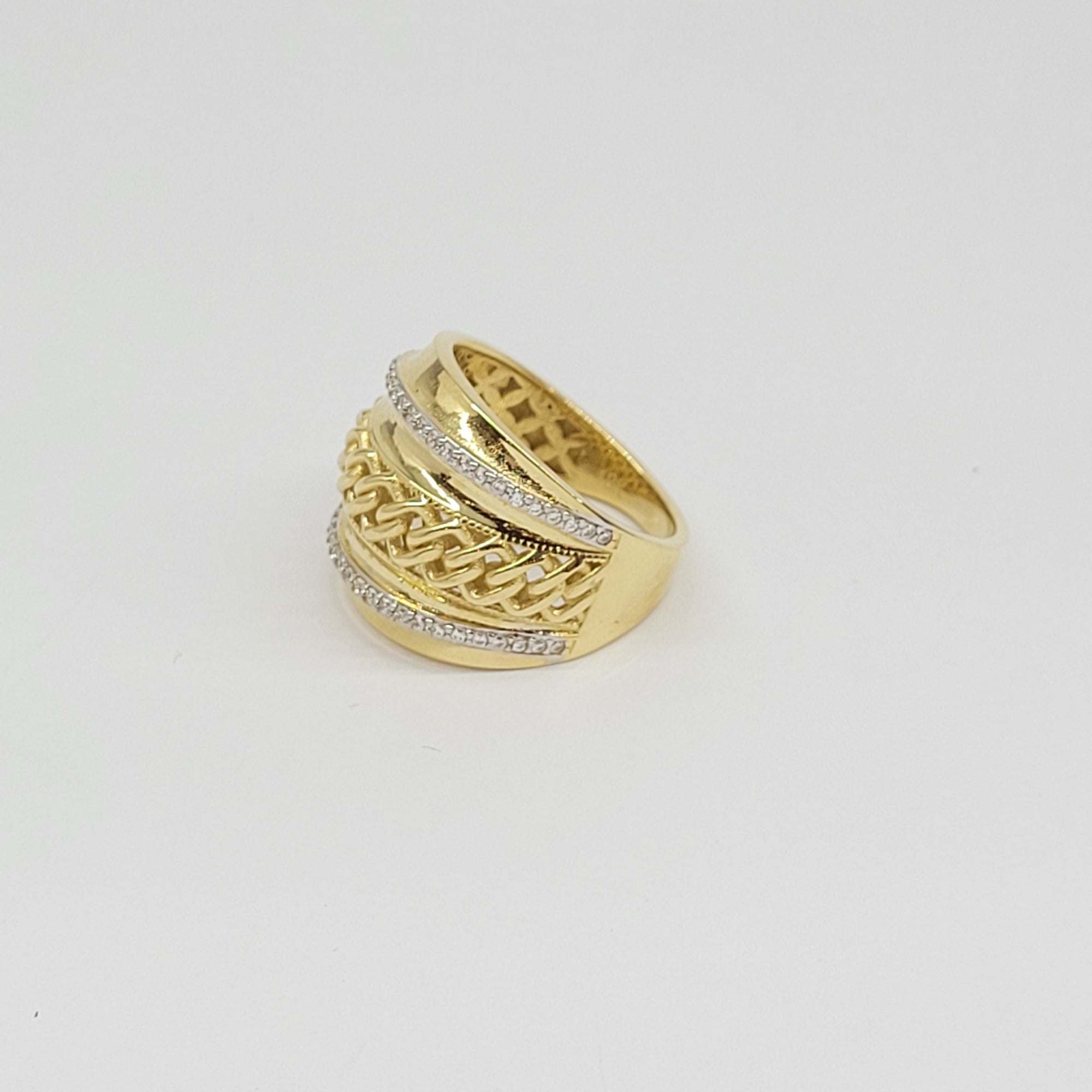 18K LAYERED STACKED RING – Azadi Jewellery