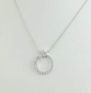DIAMOND SHOOTING STAR 18K WHITE GOLD DIAMOND NECKLACE Necklaces Azadi Jewellery